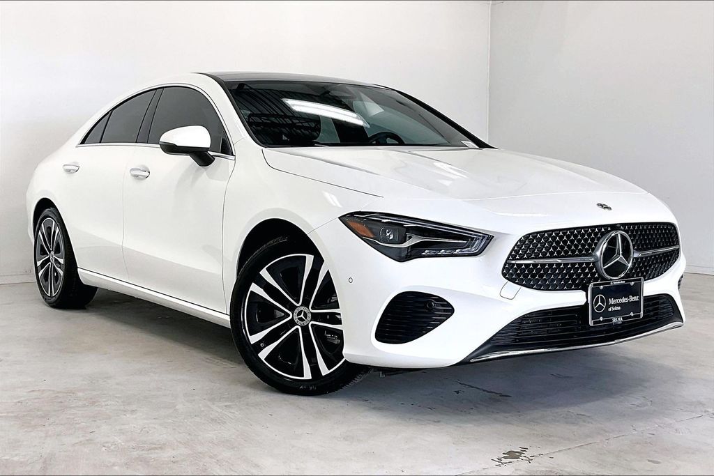 Polar White 2026 Mercedes-Benz CLA 250 4MATIC Coupe All-Wheel Drive 8-Speed Dual Clutch