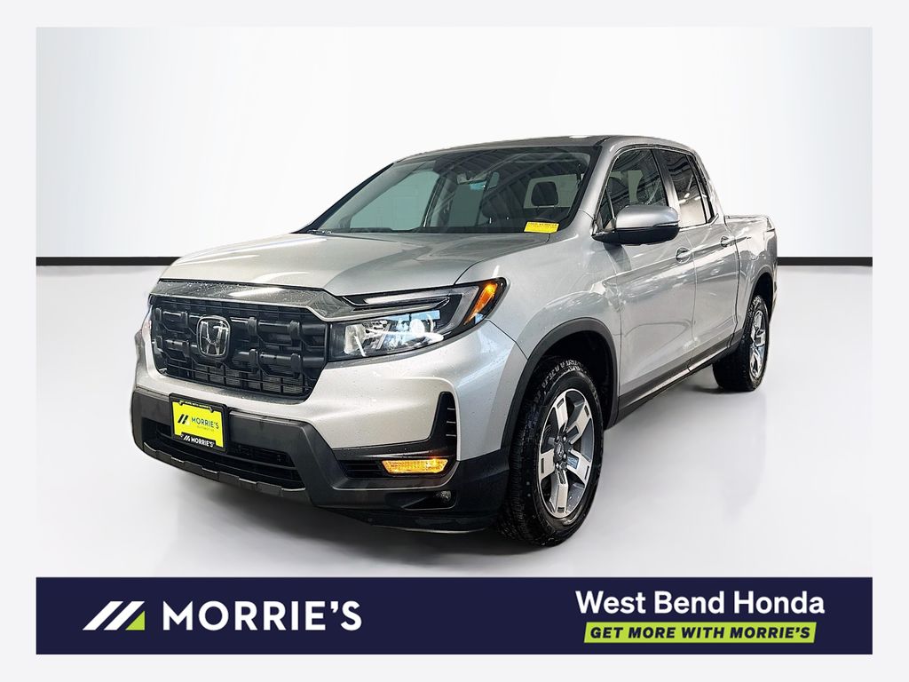 Solar Silver Metallic 2025 Honda Ridgeline Pickup Truck All-Wheel Drive 9-Speed Automatic
