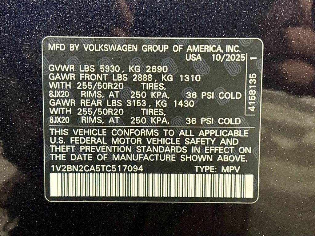 2026 Volkswagen Atlas 2.0T SEL