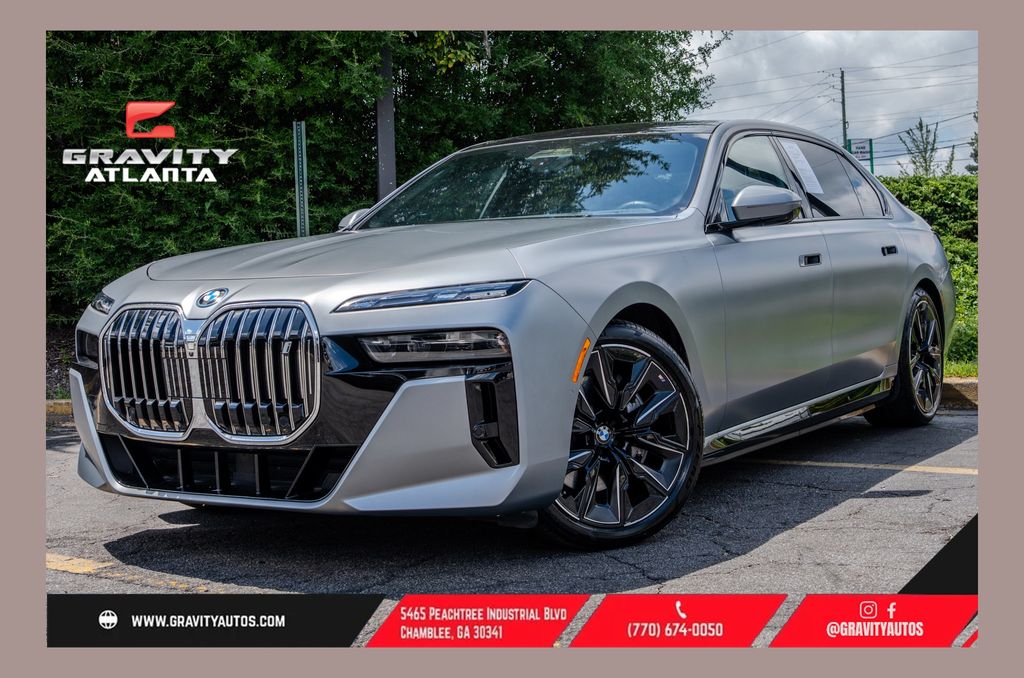 Frozen Pure Gray Metallic 2023 BMW i7 Sedan All-Wheel Drive Automatic