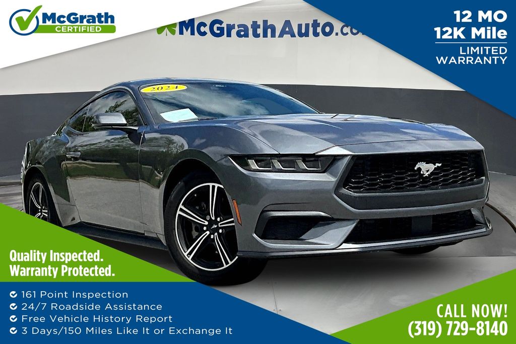 Gray Metallic 2024 Ford Mustang EcoBoost Fastback RWD Coupe Rear-Wheel Drive Automatic