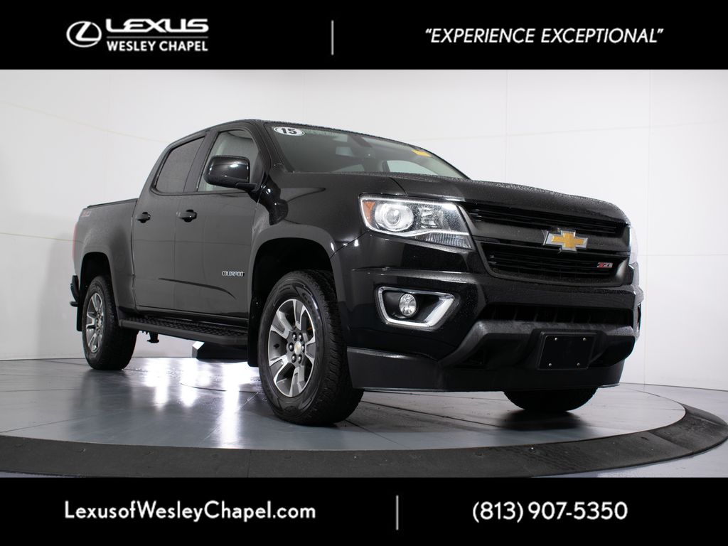 Black 2015 Chevrolet Colorado Pickup Truck Four-Wheel Drive 6-Speed Automatic