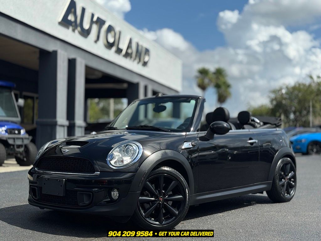 Midnight Black Metallic 2014 MINI Cooper Convertible Front-Wheel Drive 6-Speed Manual Overdrive
