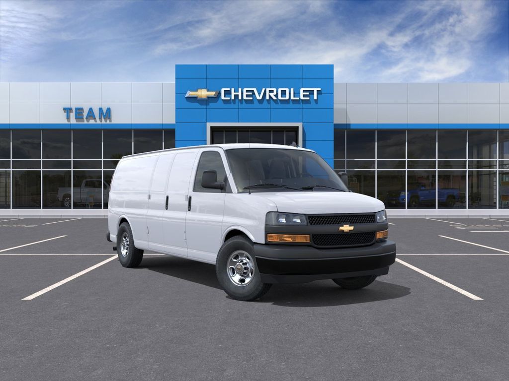 Summit White 2025 Chevrolet Express Cargo 3500 RWD Van Rear-Wheel Drive