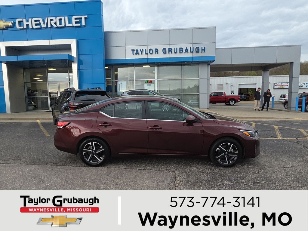 Rosewood Metallic 2024 Nissan Sentra SV FWD Sedan Front-Wheel Drive Continuously Variable Transmission