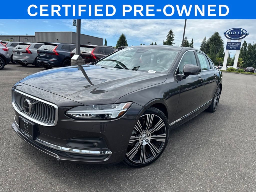 Platinum Gray Metallic 2023 Volvo S90 Sedan All-Wheel Drive Automatic