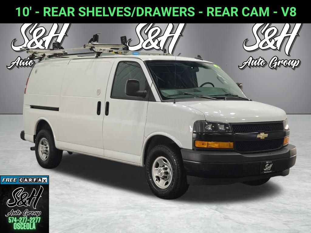 Summit White 2020 Chevrolet Express Cargo Van Rear-Wheel Drive 6-Speed Automatic Overdrive
