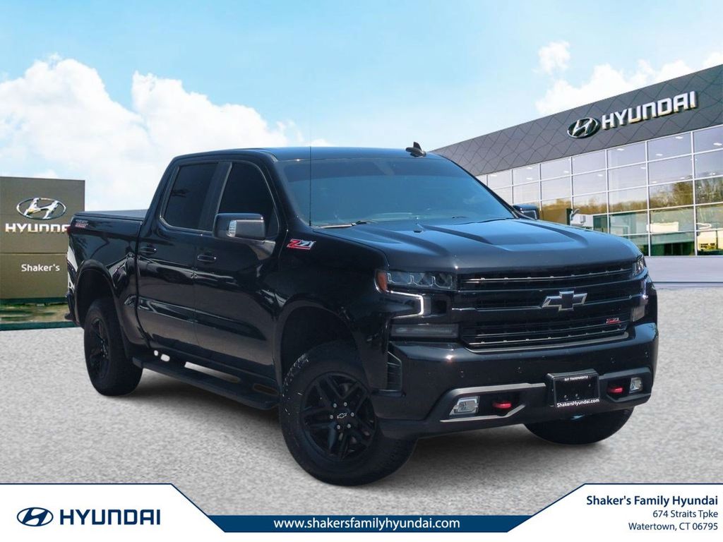 Black 2021 Chevrolet Silverado 1500 Pickup Truck Four-Wheel Drive Automatic