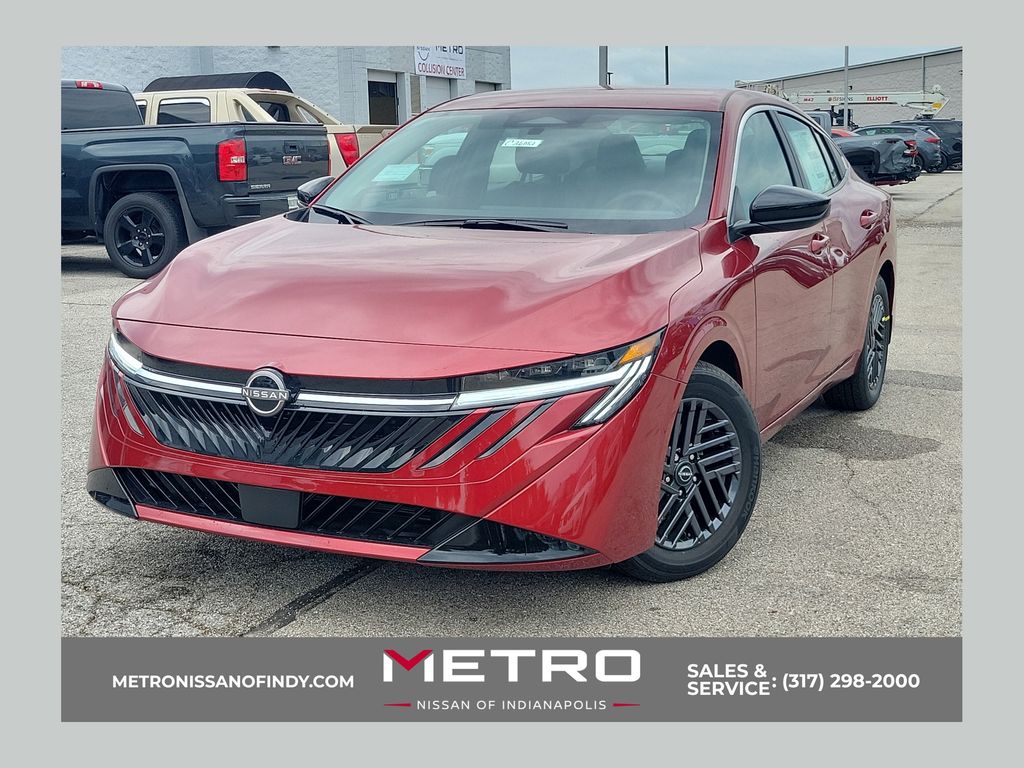 Red (Scarlet Ember Tintcoat) 2026 Nissan Sentra Sedan Front-Wheel Drive Continuously Variable Transmission