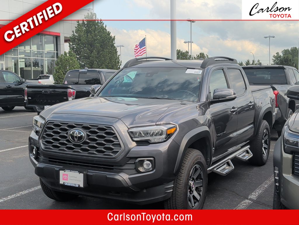 Magnetic Gray Metallic 2022 Toyota Tacoma Pickup Truck Four-Wheel Drive 6-Speed Manual
