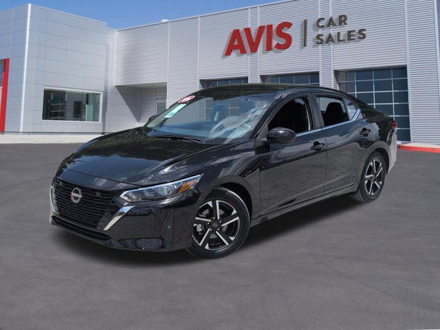 Super Black 2025 Nissan Sentra SV FWD Sedan Front-Wheel Drive Continuously Variable Transmission