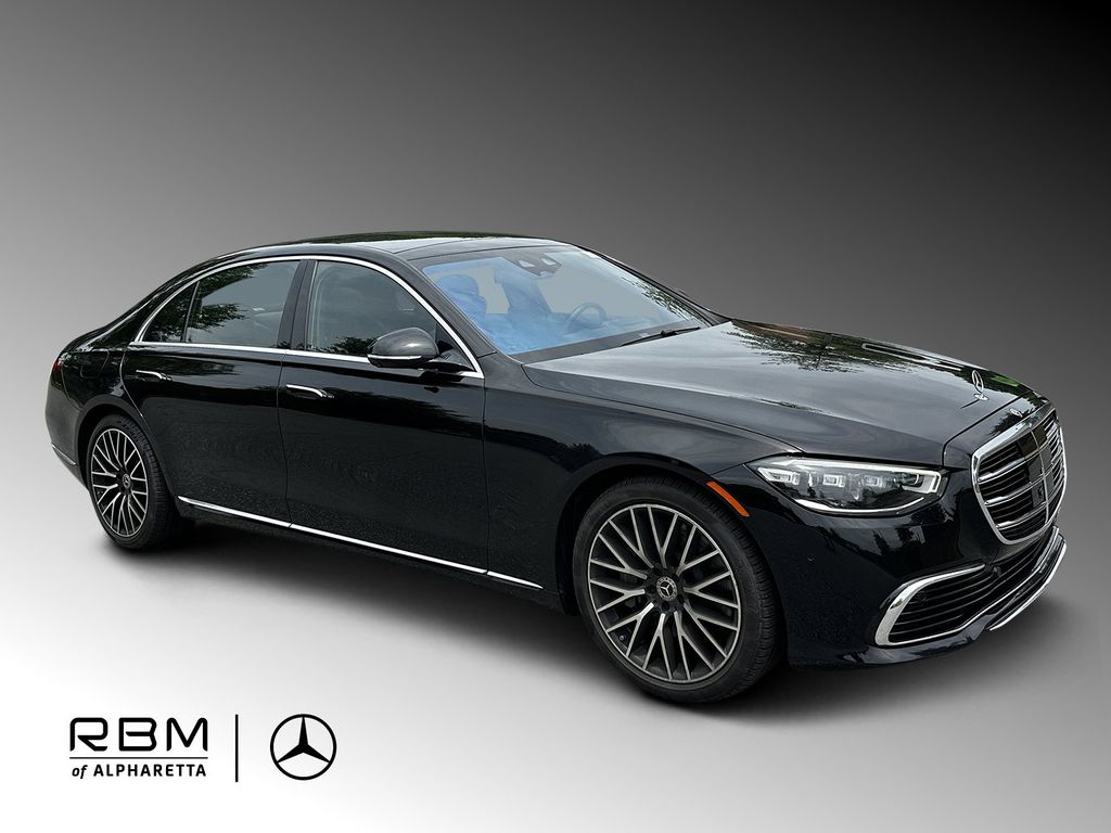 Black 2025 Mercedes-Benz S-Class S 580 4MATIC Sedan All-Wheel Drive 9-Speed Automatic