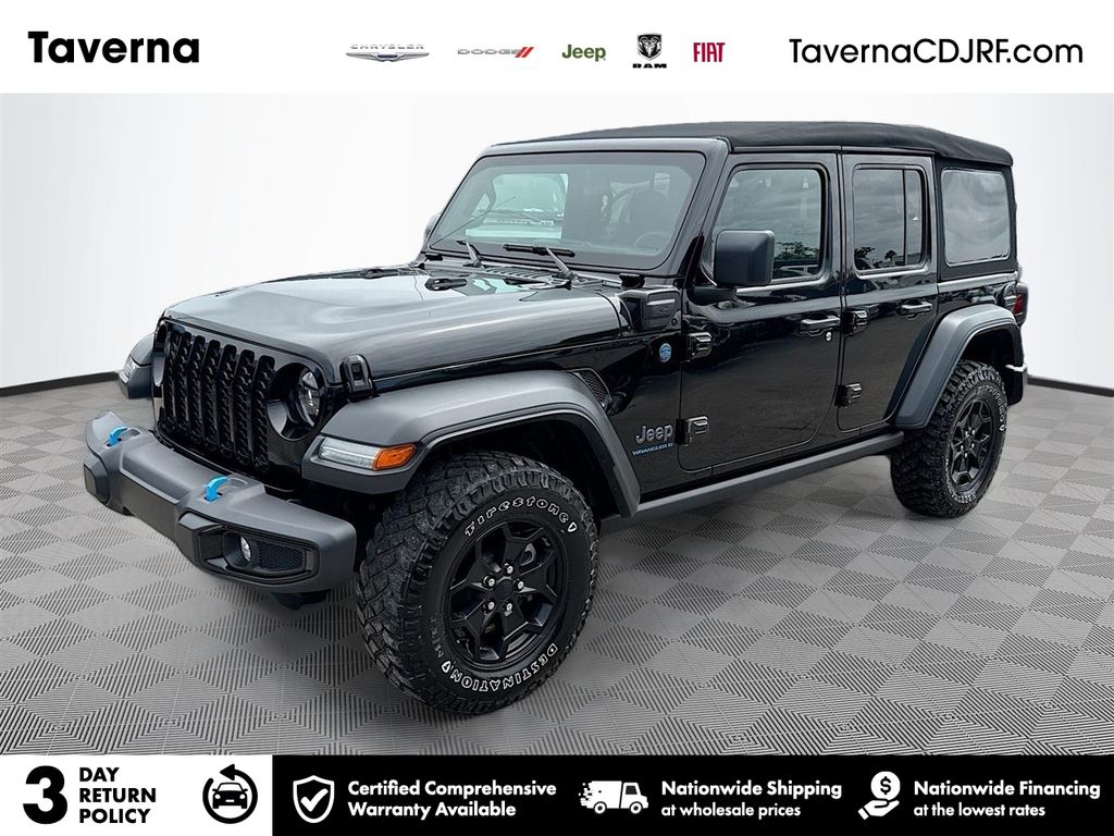 Black Clearcoat 2023 Jeep Wrangler 4xe Willys 4WD SUV / Crossover Four-Wheel Drive 8-Speed Automatic