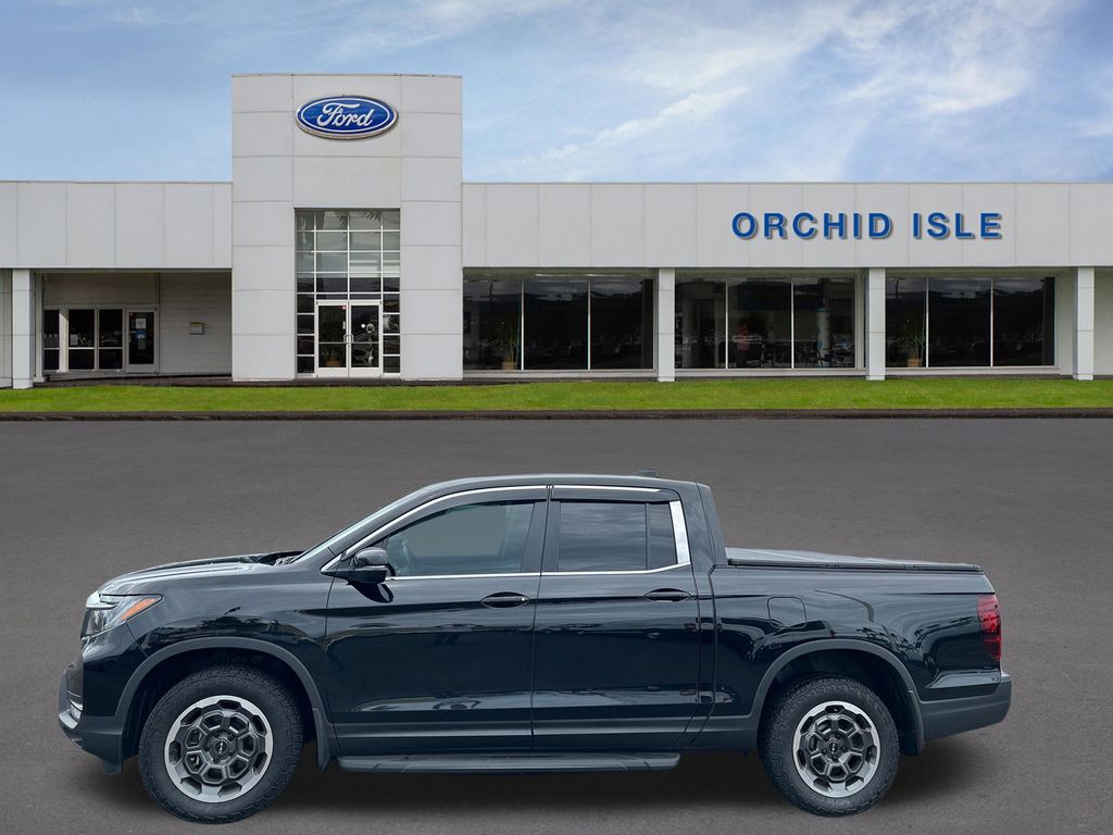 Black 2024 Honda Ridgeline RTL AWD Pickup Truck All-Wheel Drive 9-Speed Automatic