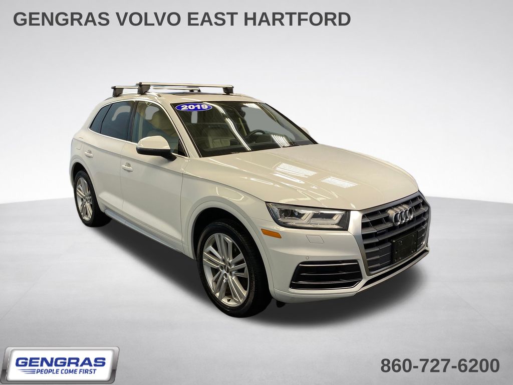 Glacier White 2019 Audi Q5 SUV / Crossover All-Wheel Drive 7-Speed Automatic