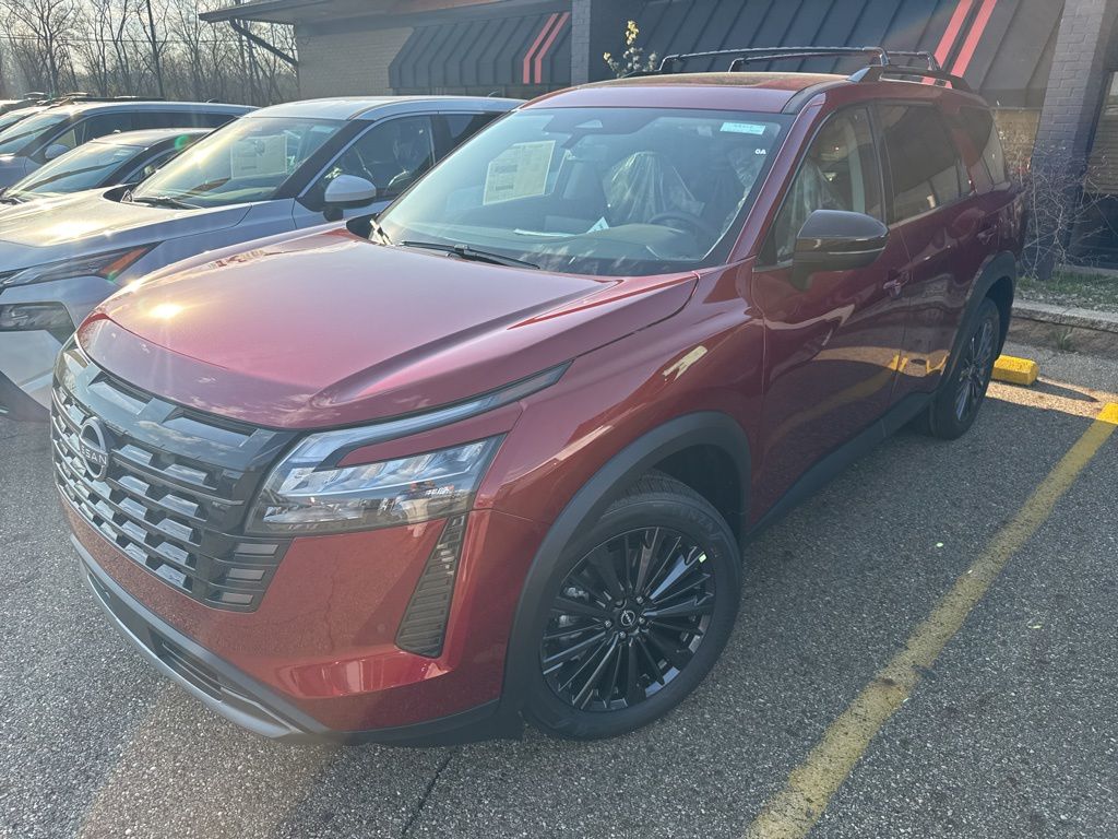 Red (Scarlet Ember Tintcoat) 2026 Nissan Pathfinder SL 4WD SUV / Crossover All-Wheel Drive 9-Speed Automatic