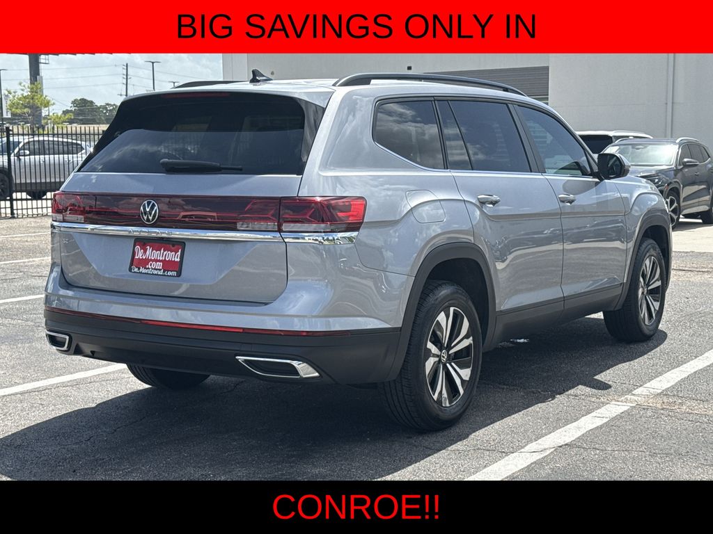 2024 Volkswagen Atlas 2.0T SE Silver at DeMontrond Mazda
