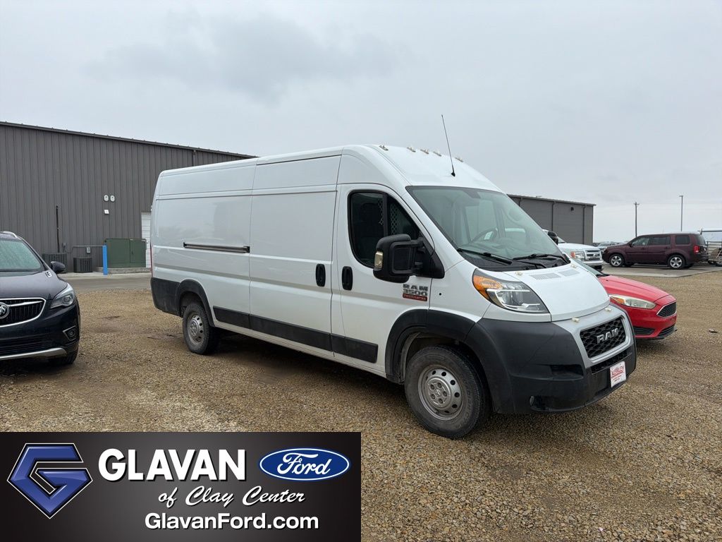 Bright White Clearcoat 2021 RAM ProMaster 3500 159 High Roof Extended Cargo Van FWD Van Front-Wheel Drive 6-Speed Automatic