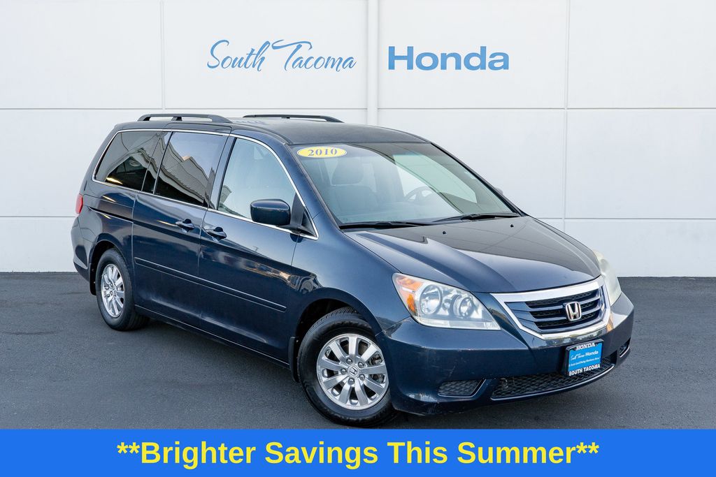 Blue 2010 Honda Odyssey Minivan Front-Wheel Drive 5-Speed Automatic Overdrive