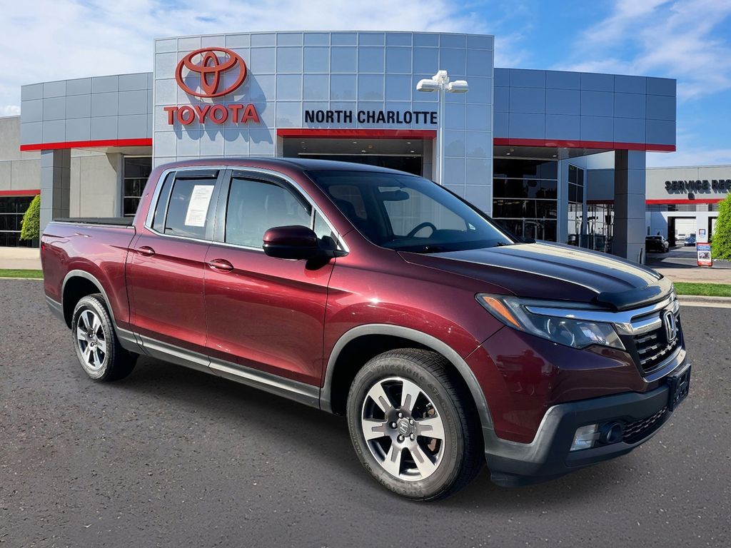 Red (Deep Scarlet Pearl) 2017 Honda Ridgeline RTL AWD Pickup Truck All-Wheel Drive 6-Speed Automatic
