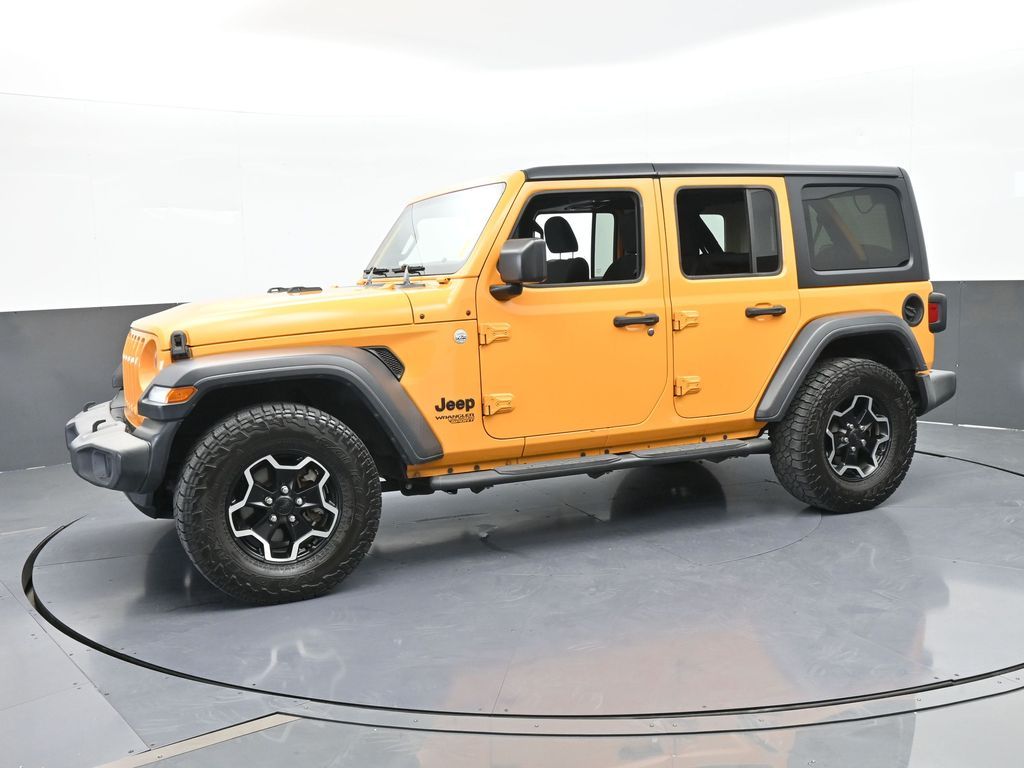 Used 2018 Hellayella Clearcoat Jeep Unlimited Sport S image 2