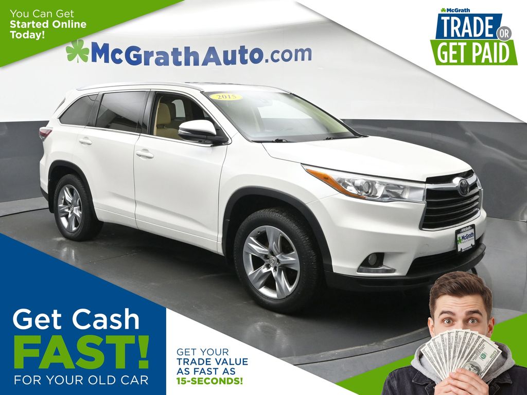 White 2015 Toyota Highlander Limited AWD SUV / Crossover All-Wheel Drive 6-Speed Automatic Overdrive