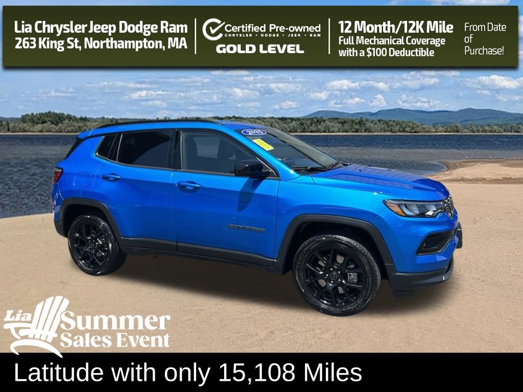 Hydro Blue Pearlcoat 2025 Jeep Compass SUV / Crossover Four-Wheel Drive 8-Speed Automatic