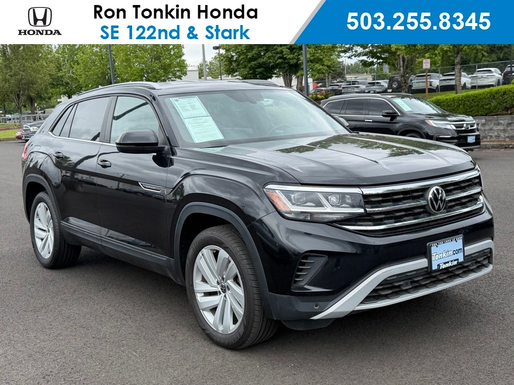 Black 2022 Volkswagen Atlas Cross Sport SUV / Crossover All-Wheel Drive 8-Speed Automatic