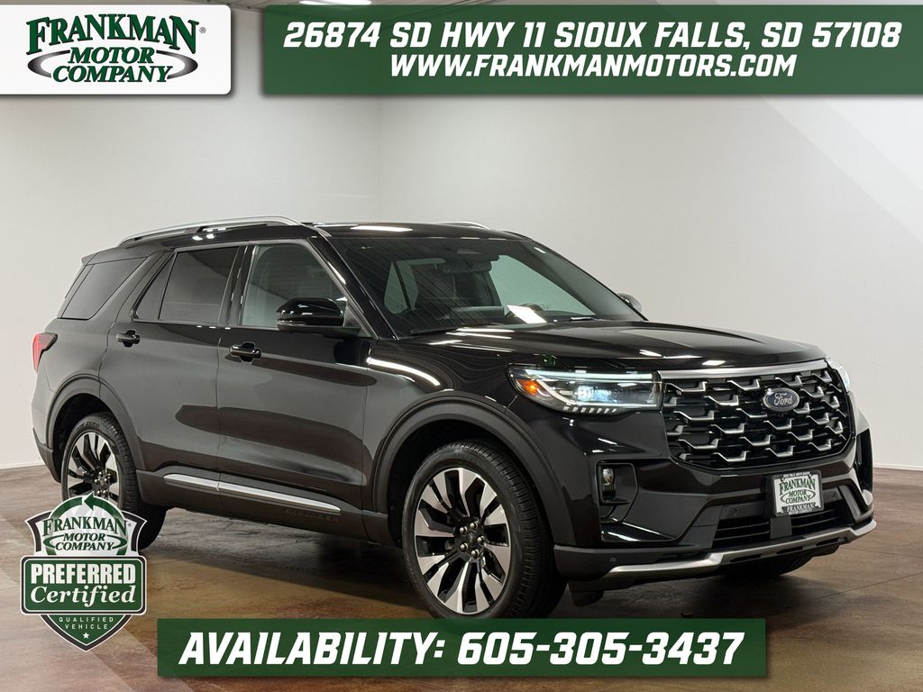 Black Metallic 2025 Ford Explorer SUV / Crossover All-Wheel Drive Automatic