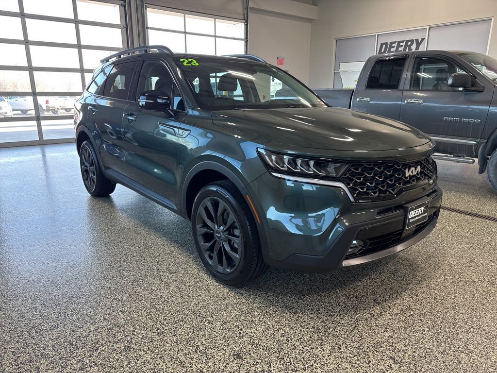 Aruba Green 2023 Kia Sorento X-Line EX AWD SUV / Crossover All-Wheel Drive 8-Speed Dual Clutch