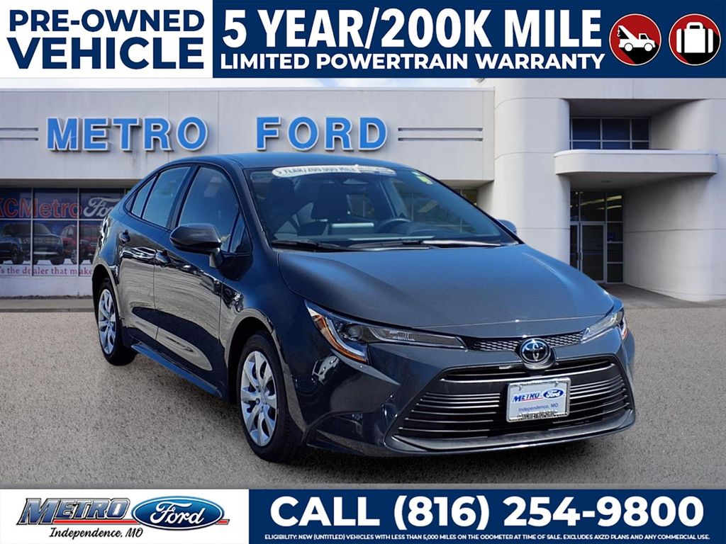 Gray 2023 Toyota Corolla LE FWD Sedan Front-Wheel Drive Continuously Variable Transmission