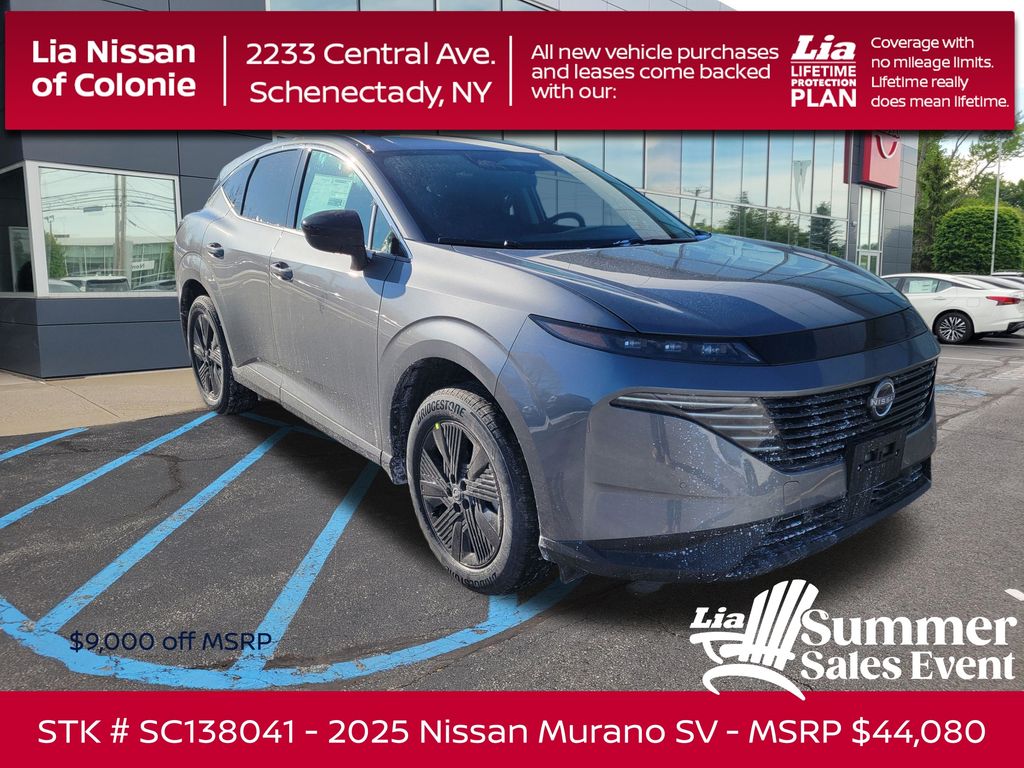 Gray (Gun Metallic) 2025 Nissan Murano SUV / Crossover All-Wheel Drive 9-Speed Automatic