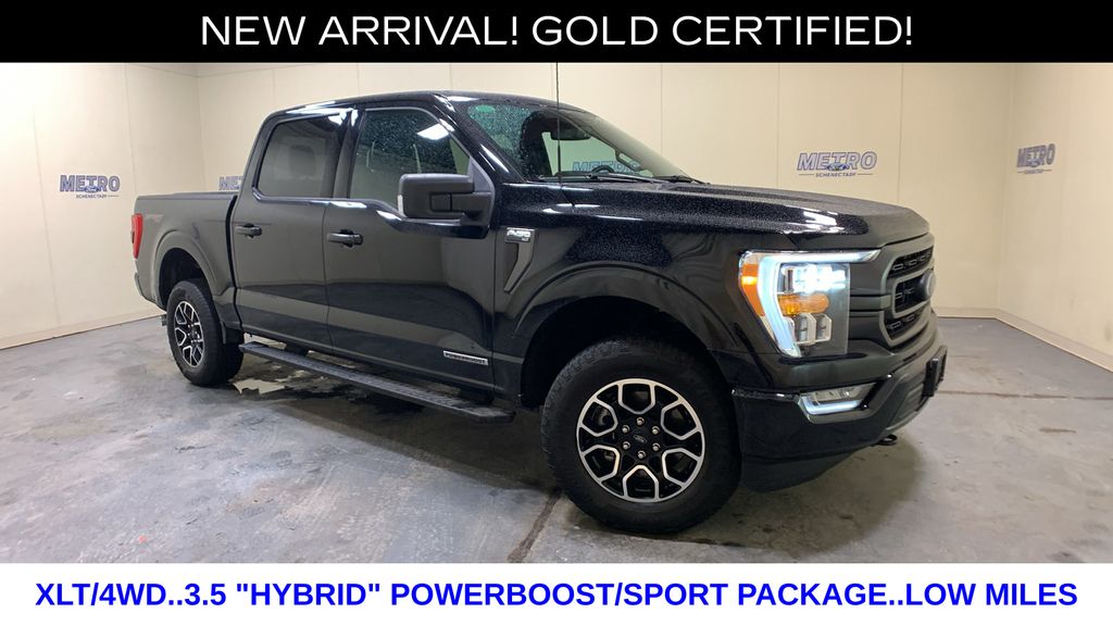 Agate Black Metallic 2023 Ford F-150 XLT SuperCrew 4WD Pickup Truck Four-Wheel Drive Automatic