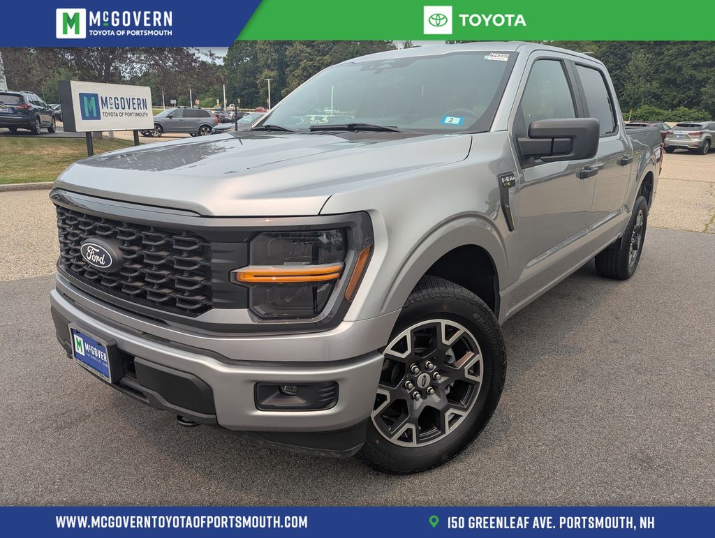 Iconic Silver Metallic 2024 Ford F-150 Pickup Truck Four-Wheel Drive Automatic