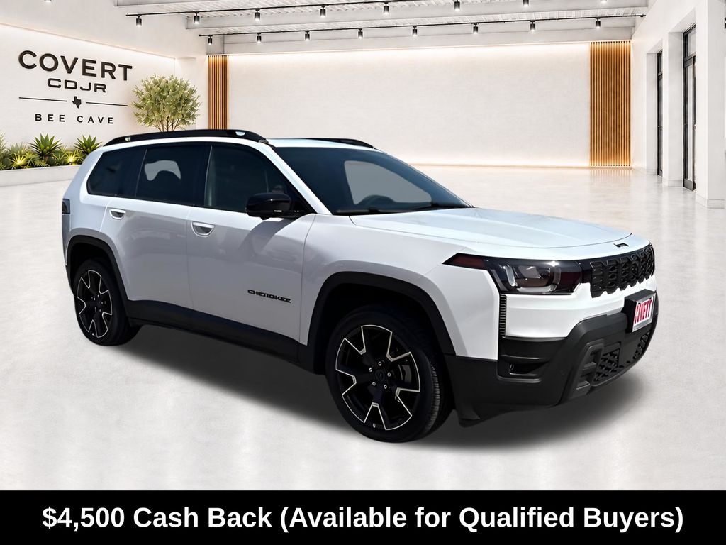 Bright White Clearcoat 2026 Jeep Cherokee SUV / Crossover Four-Wheel Drive Continuously Variable Transmission