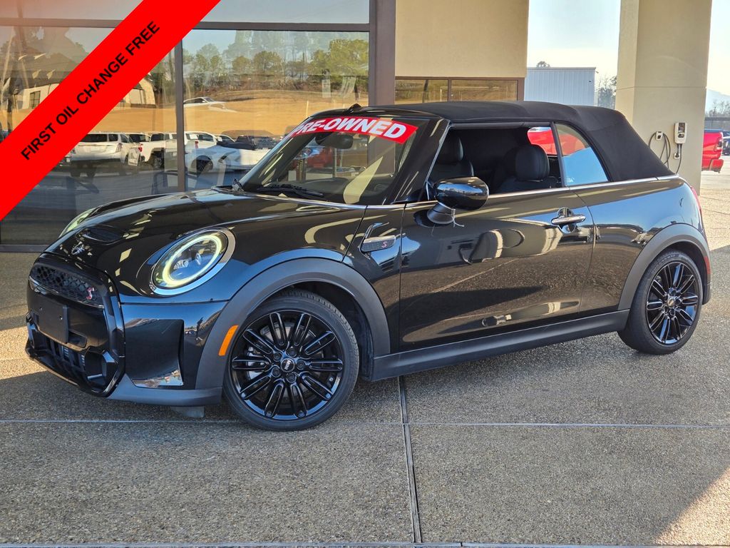 Black 2024 MINI Cooper S Convertible FWD Convertible Front-Wheel Drive 7-Speed Automatic