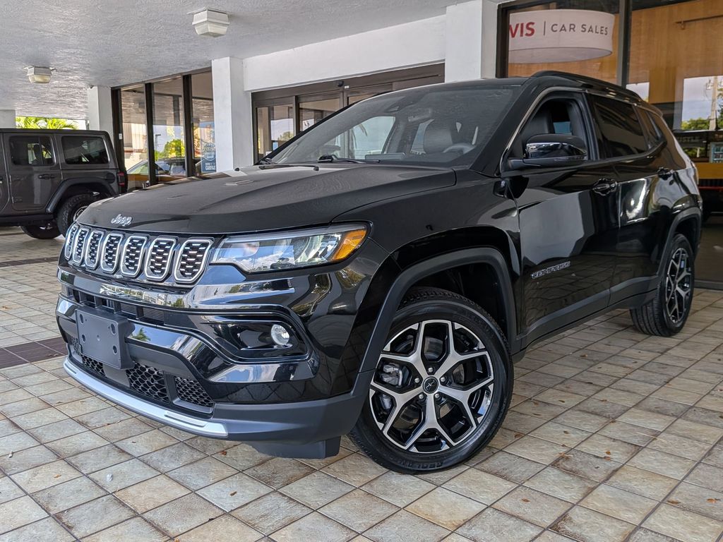 Black 2025 Jeep Compass Limited 4WD SUV / Crossover Four-Wheel Drive 8-Speed Automatic