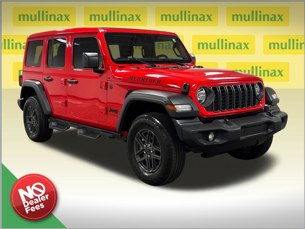 Firecracker Red Clearcoat 2025 Jeep Wrangler Sport S 4-Door 4WD SUV / Crossover Four-Wheel Drive 8-Speed Automatic