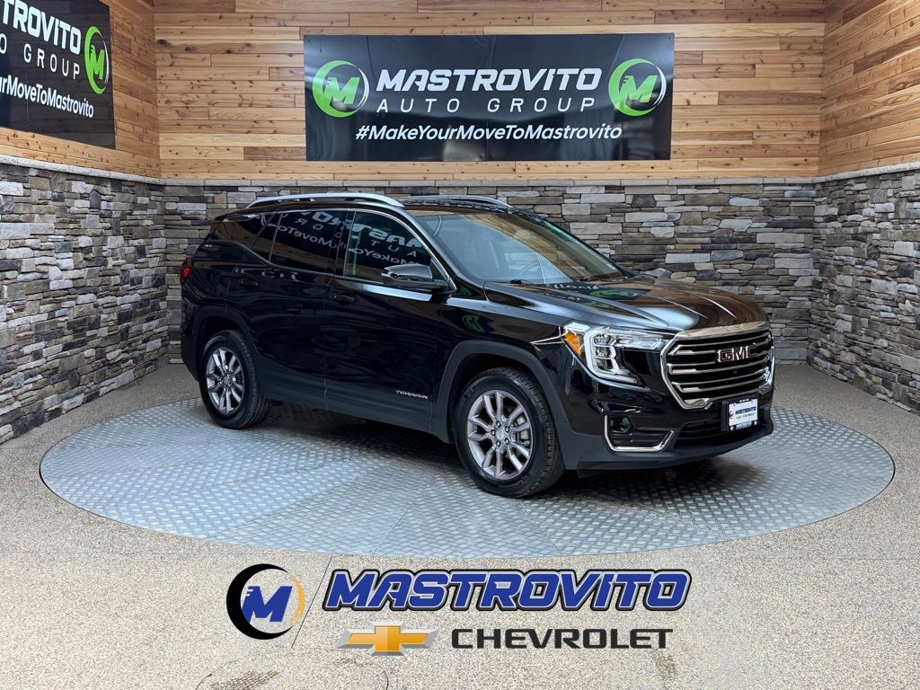 Black (Ebony Twilight Metallic) 2022 GMC Terrain SLT AWD SUV / Crossover All-Wheel Drive 9-Speed Automatic