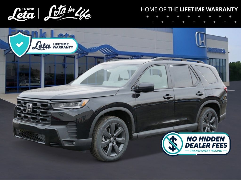 Crystal Black Pearl 2026 Honda Pilot Sport AWD SUV / Crossover All-Wheel Drive Automatic