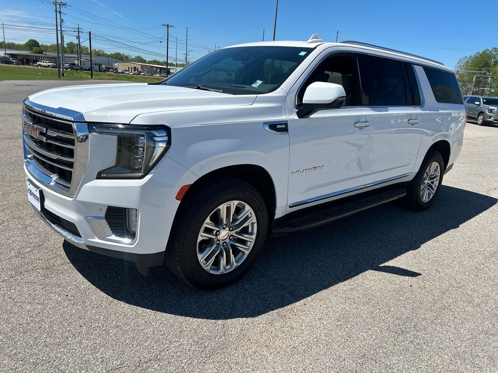 Summit White 2021 GMC Yukon XL SLT 4WD SUV / Crossover Four-Wheel Drive