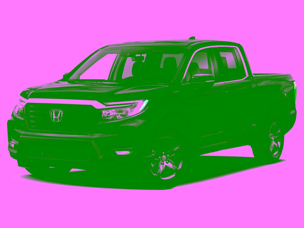 Gray 2021 Honda Ridgeline RTL AWD Pickup Truck All-Wheel Drive 9-Speed Automatic