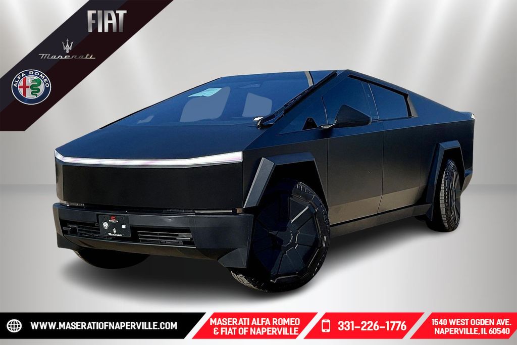 Black 2024 Tesla Cybertruck Crew Cab AWD Pickup Truck All-Wheel Drive 1-Speed Automatic