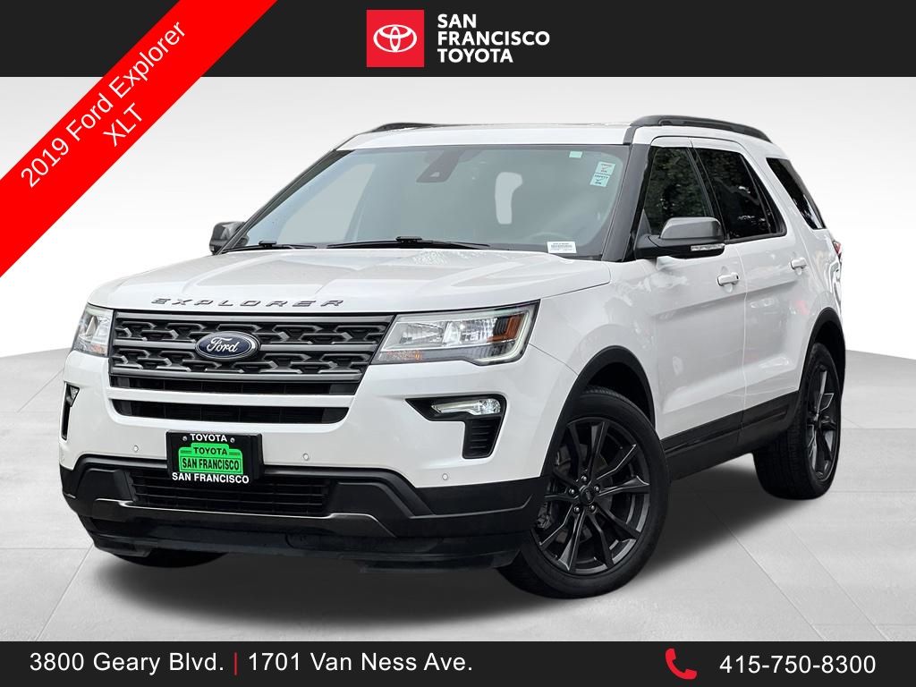 White Platinum Clearcoat Metallic 2019 Ford Explorer SUV / Crossover Front-Wheel Drive 6-Speed Automatic