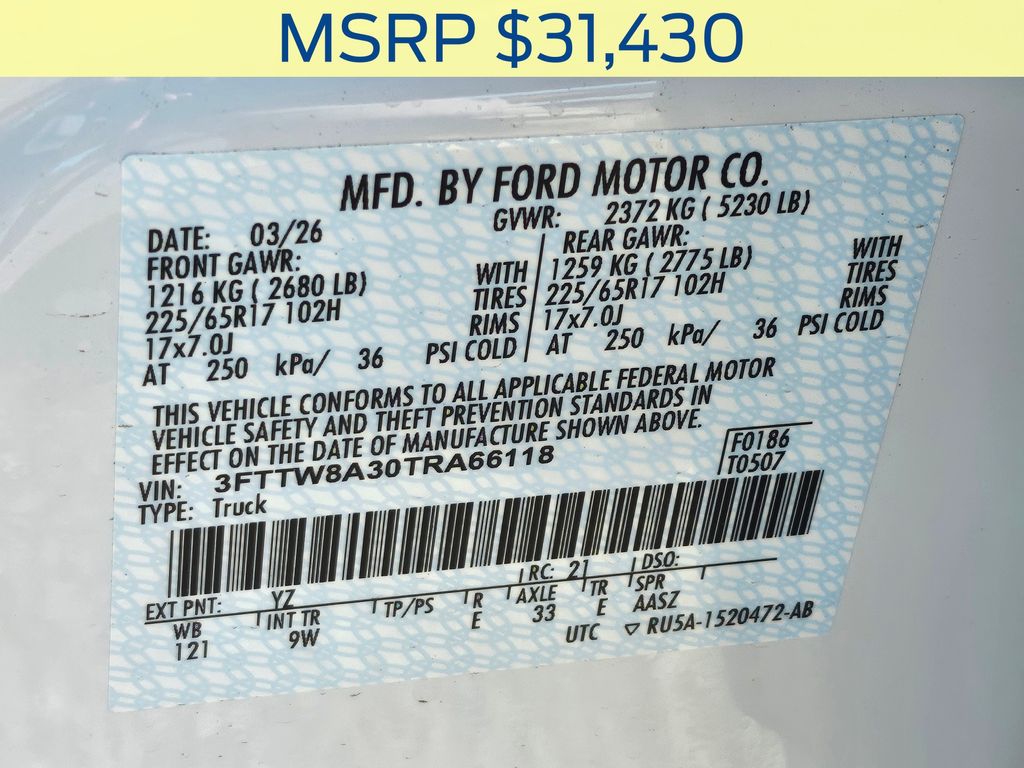 2026 Ford Maverick XL White at Stokes Honda North