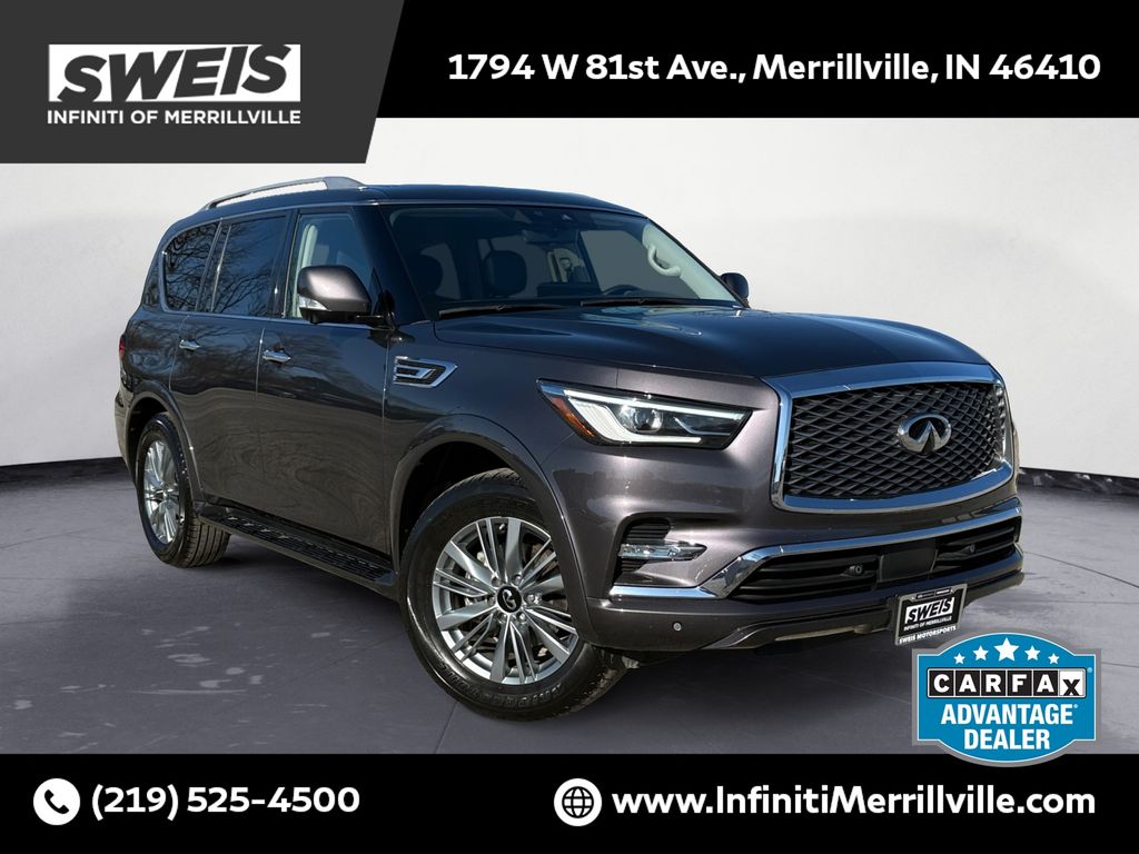 Anthracite Gray 2024 INFINITI QX80 Luxe 4WD SUV / Crossover All-Wheel Drive 7-Speed Automatic