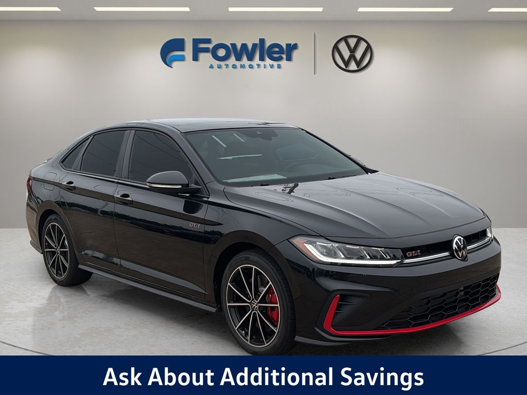 Deep Black Pearl 2026 Volkswagen Jetta GLI Sedan Front-Wheel Drive Automatic