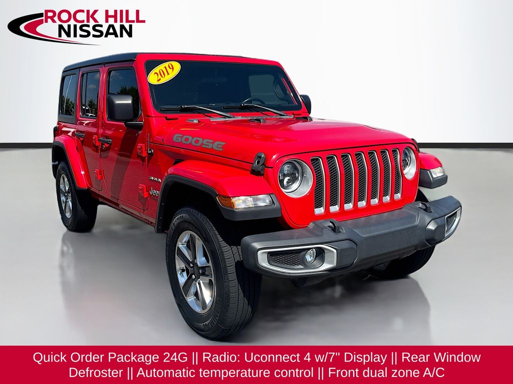 Firecracker Red Clearcoat 2019 Jeep Wrangler SUV / Crossover Four-Wheel Drive 8-Speed Automatic
