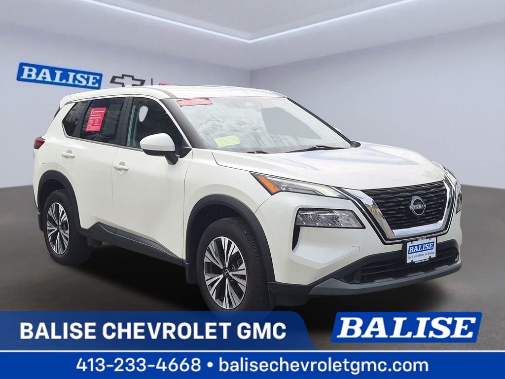 Pearl White Tricoat 2023 Nissan Rogue SUV / Crossover All-Wheel Drive Continuously Variable Transmission