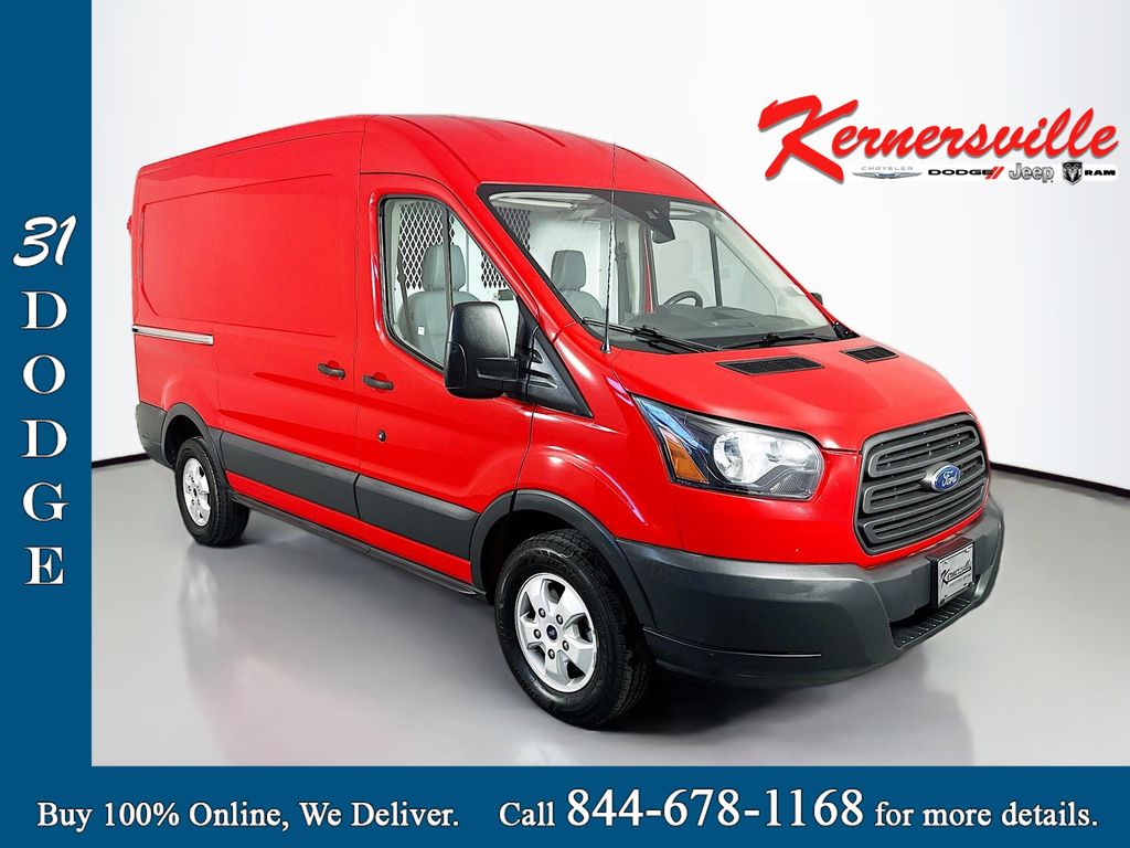 Race Red 2018 Ford Transit Cargo 250 4dr SWB Medium Roof Cargo Van with Dual Sliding Side Doors Van Rear-Wheel Drive Automatic
